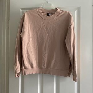 Divided H&M Light Pink Scoop Neck Pullover